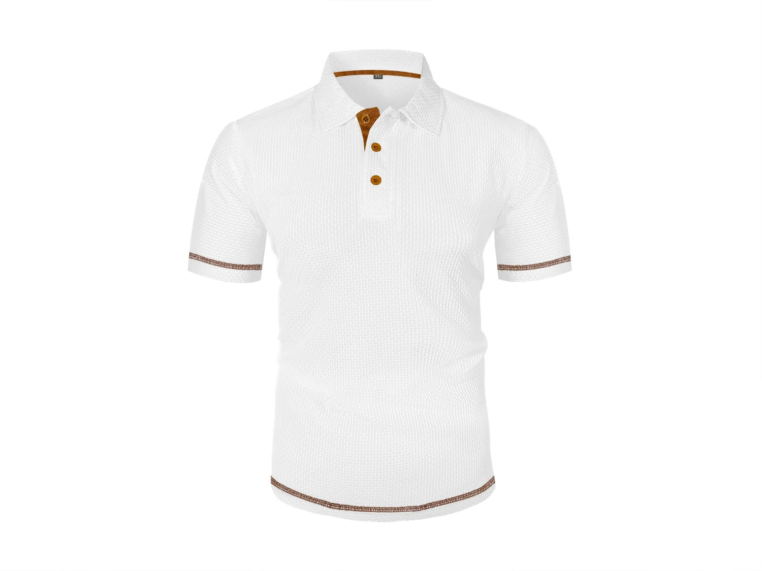 Summer ice silk lapel POLO men's short-sleeved T-shirt, men's top
